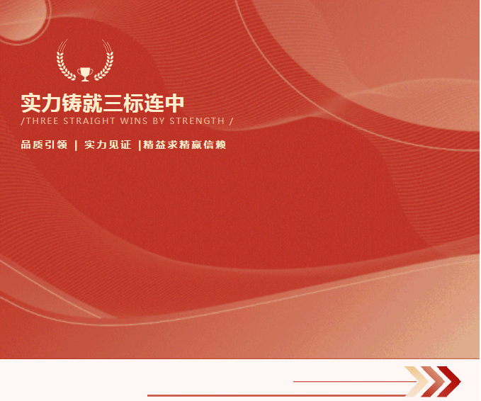 捷報(bào)連連｜實(shí)力鑄就三標(biāo)連中！